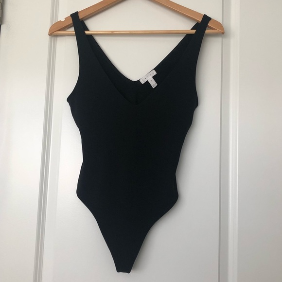 Leith Tops - Leith | V-neck Thong Bodysuit